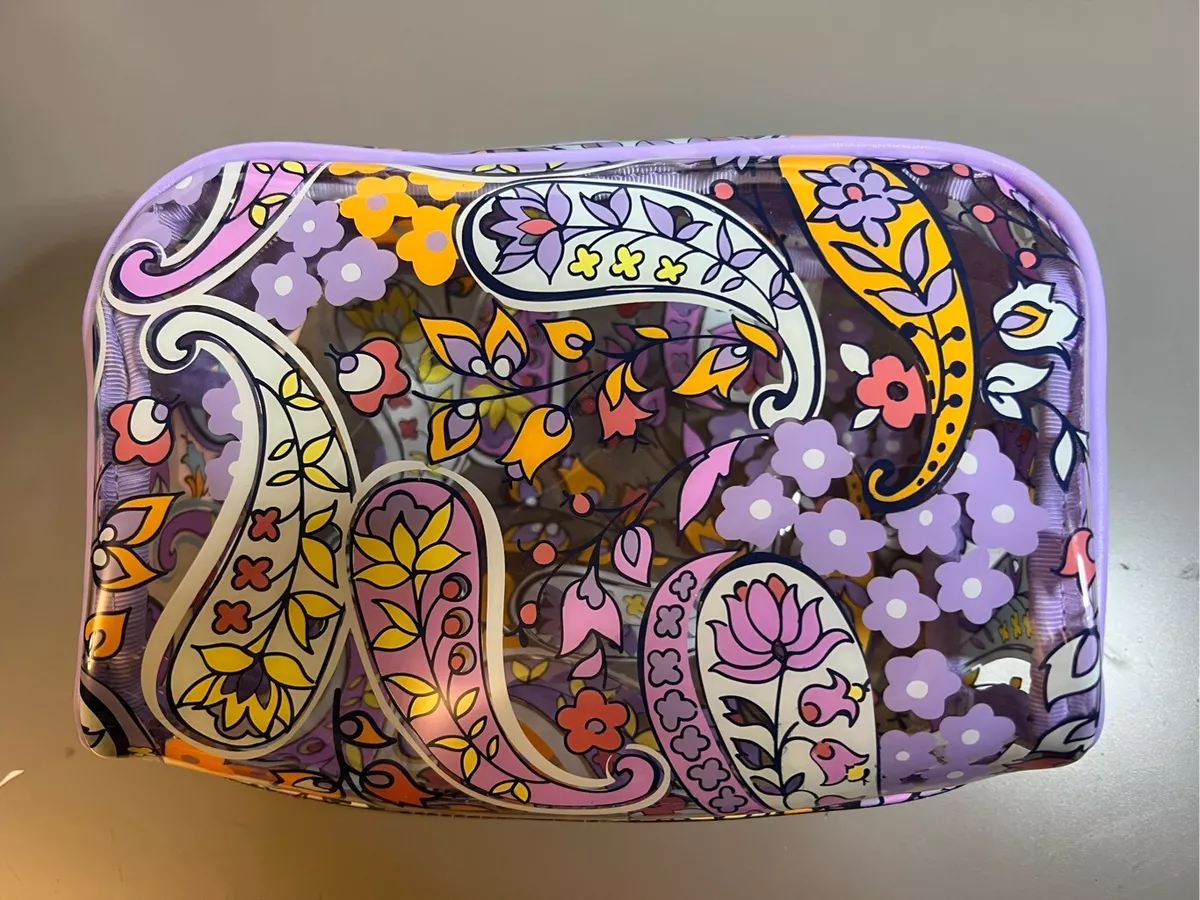 Vera bradley clear cosmetic deals bag