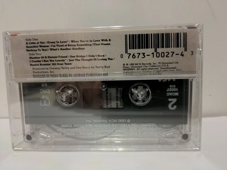 Crazy in Love by Conway Twitty (Cassette,1990, MCA) - Image 2 of 2