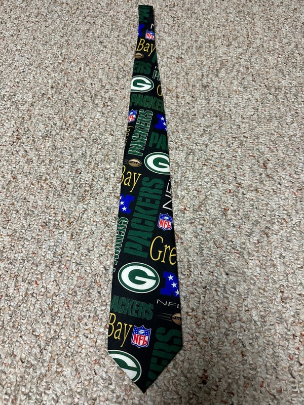 Green Bay Packers NFL Men's Necktie 57" Vintage Ralph Marlin & Co. 1996