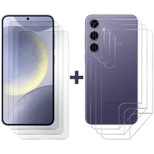 3Set Tempered Glass Screen Protector for Samsung Galaxy S24+ Front and Back Film