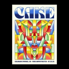 The Band Cake Colorado Springs Ford Amphitheater 23rd July 2025 Poster