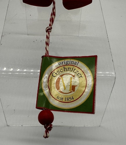 Vintage Original M Gschnitzer Holz Lady Bug Zugspielzeug Ornament Österreich ~ kostenloser Versand - Bild 4 von 6