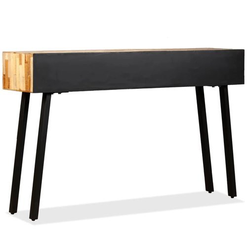 NNEVL Console Table 120x30x76 cm Solid Reclaimed Teak - Picture 3 of 10