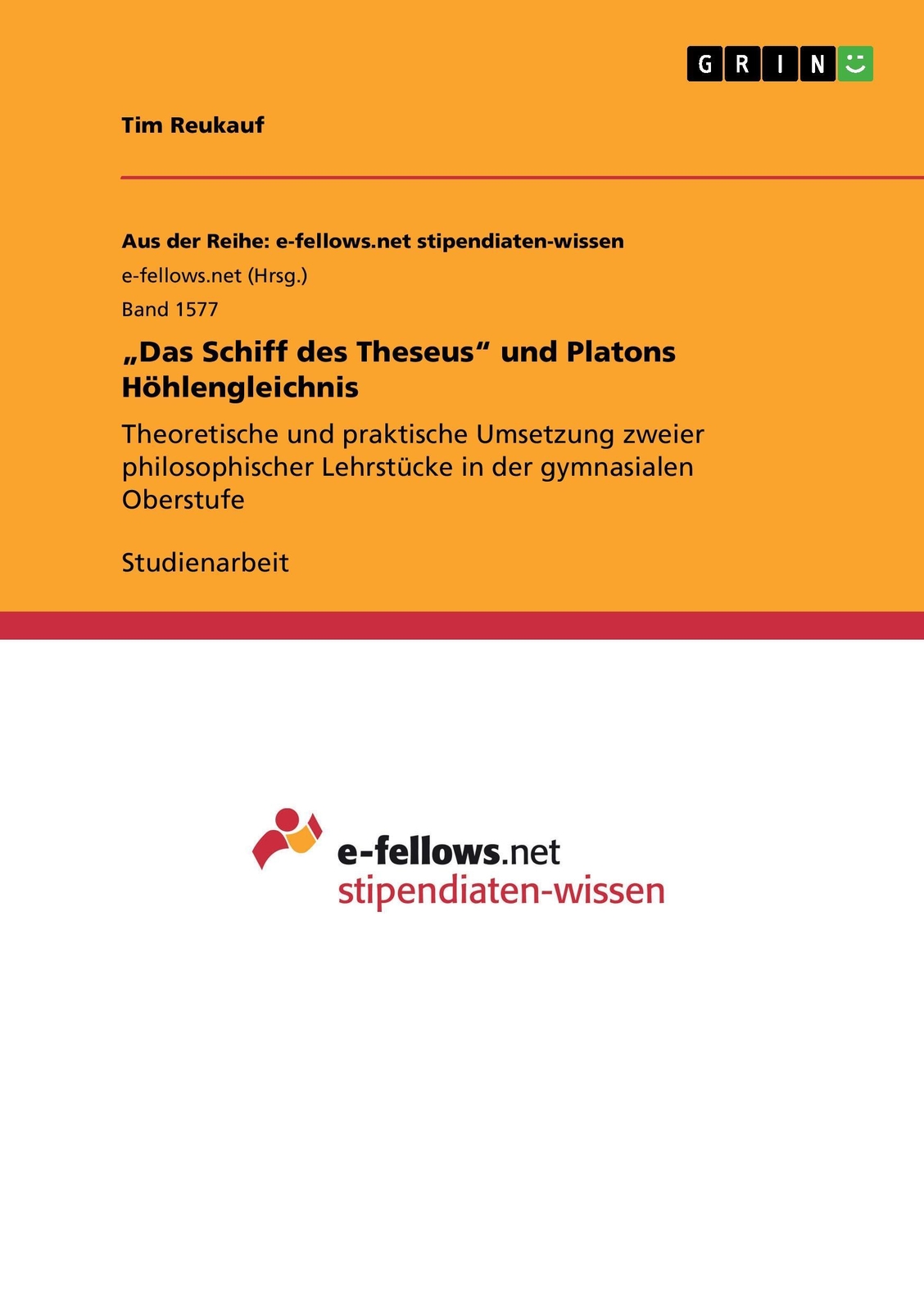 Thumbnail - ¿das Schiff Des Theseus¿ Und Platons Höhlengleichnis | Buch |
