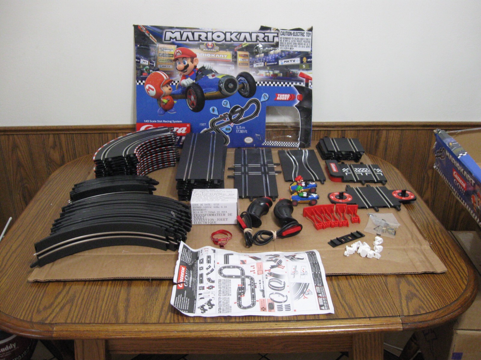 Carrera GO Mario Kart Slot Car Set 20062492 WITH MANY EXTRA TRACKS BUNDLE eBay