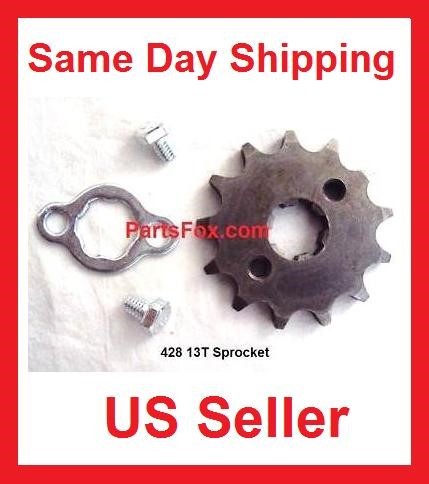 428 13T 17mm Front Engine Sprocket 50cc 70 90 110 125 Cc PitBike Taotao ATV Sunl - Foto 11