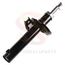 BESTPRICE 2x Amortiguador De Gas A Presión Puntal Delantero Bitubo Incl. Soporte De Puntal Y Kit De Protección Contra El Polvo, Compatible Con FIAT PANDA (169
