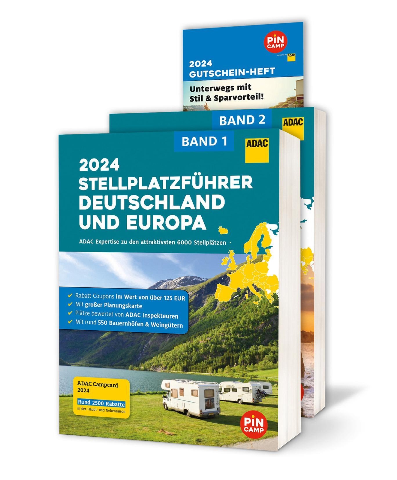 Thumbnail - Adac Stellplatzführer 2024 Deutschland Und Europa | Taschenbuch | 1652
