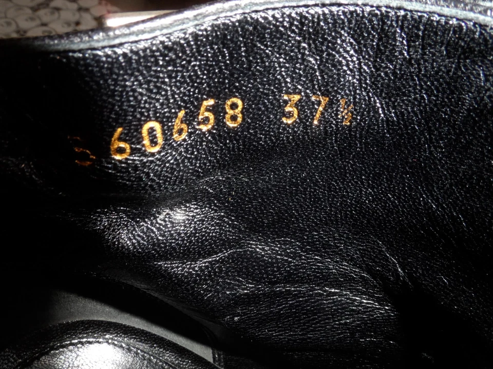 Alexander McQueen Black Lamb Leather Studded Ankle Boots Size 37 1/2B - Image 4 of 4