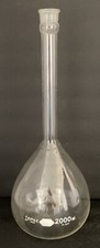 Pyrex 2000ml Long Neck Flask #27 Made in USA 16” Tall X 6” Wide at Base