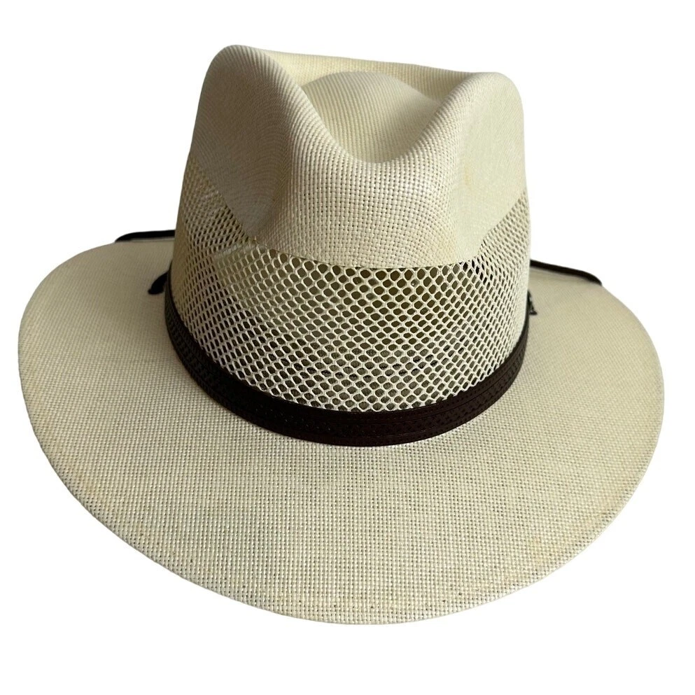 Freedom Hats American Hat Makers Milan Cream Straw Panama Hat Brown Adult
Opens in a new window or t