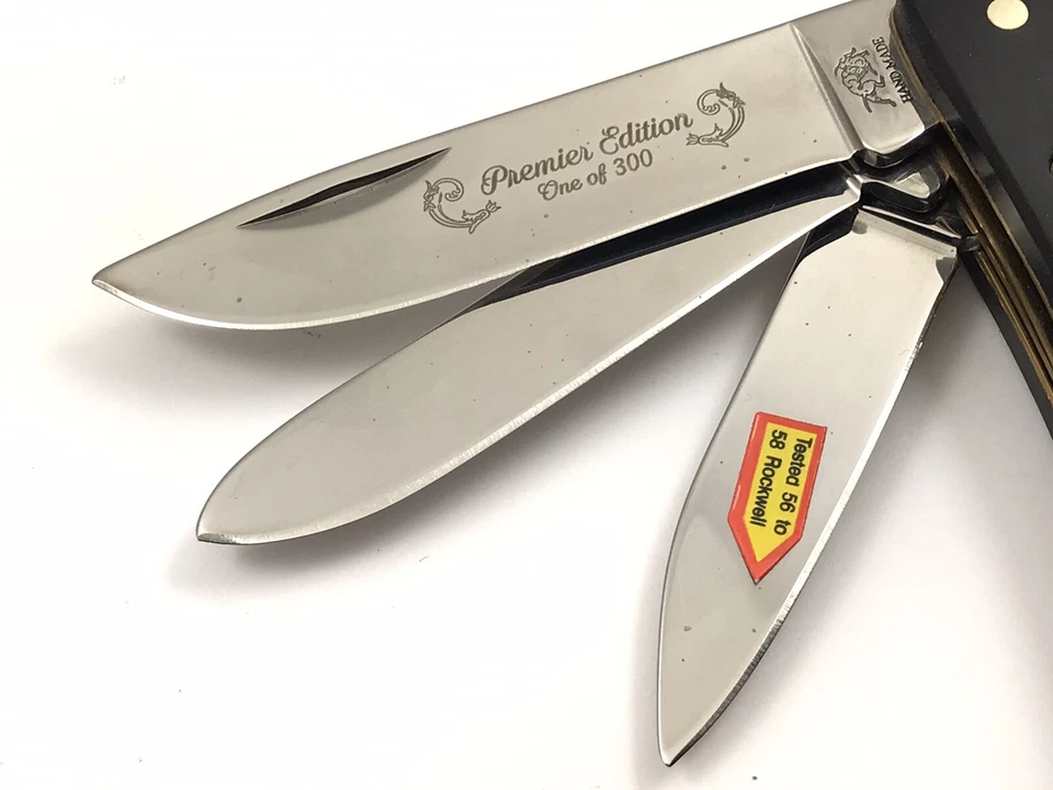 Cuchillo 1/300 Bulldog 3 Hojas Sodbuster Edición Premier Cuerno de Búfalo + Caja 10600-LS Foto 4 de 4