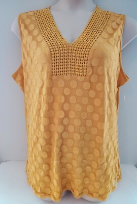 NEW Eve and Maddie Women's Blouse Lace Mesh & Crochet Lace Over Lining Plus Size