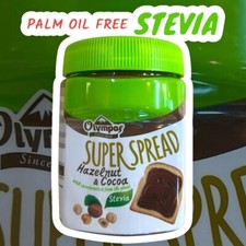 Haselnusscreme Kakao Aufstrich STEVIA Olympos OHNE PALM&Ouml;L Super Spread 350g
