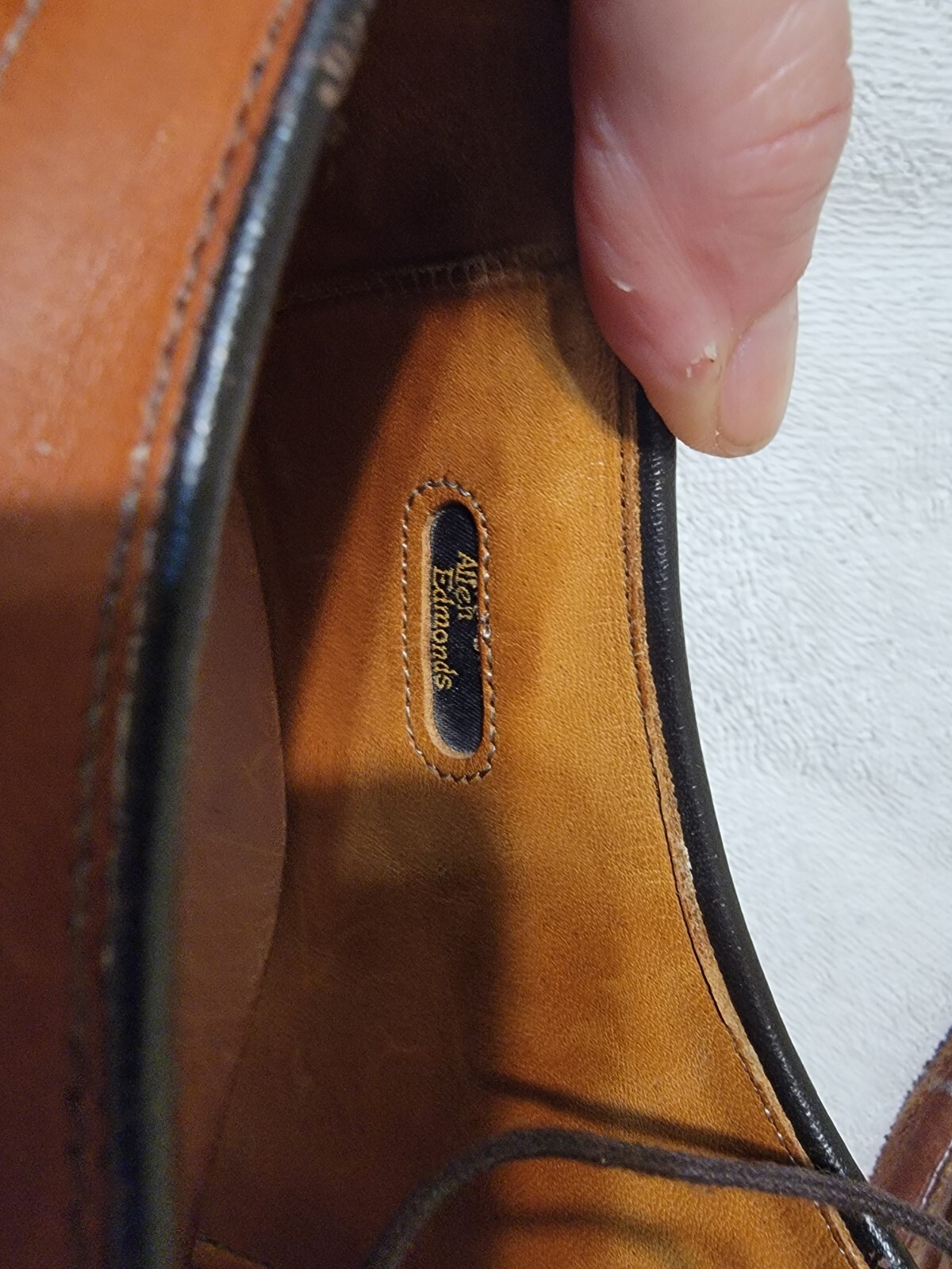 SAOLA Scarpe eleganti Allen Edmonds Hillcrest Blucher pelle noce 11 5D suole in gomma