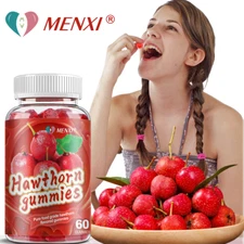 Hawthorn Gummies for Kids & Adults - Appetite Booster 100% Natural 60 Gummies