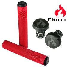 Chilli Scooter Stunt / BMX / Dirt Bicicletta Morbido Manici XL & Barends Rosso