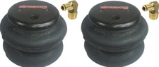airmaxxx 2 bags 2600 lb & 1/2" hose elbow for truck tow kit air ride suspension