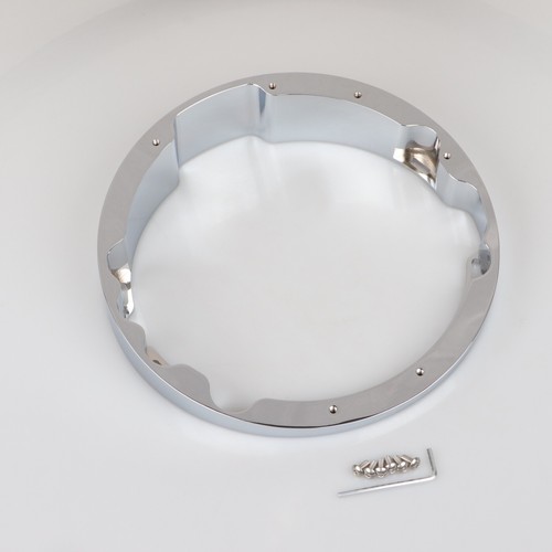 7" Chrome Raked Headlight Bezel For Harley Electra Street Road Glide King FLHTCU - Picture 6 of 15