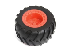 Plastic Miniature Toy Cars Wheel w/ Rubber Tire for DIY Toys