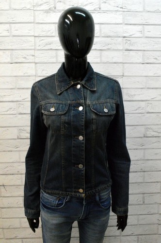 Giubbino Jeans Usato Donna Benetton Taglia XS Cotone Woman Casual Blu Denim  | eBay