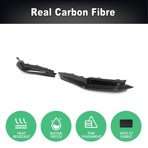 Carbon Heck Stoßstangen Splitter Flaps Seite Canards Passt für BMW G80 M3 21-24 - Picture 7 of 13