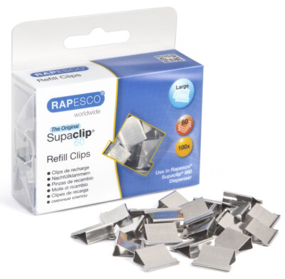 RAPESCO Dokumentenclip-Spender Supaclip 60 transparent