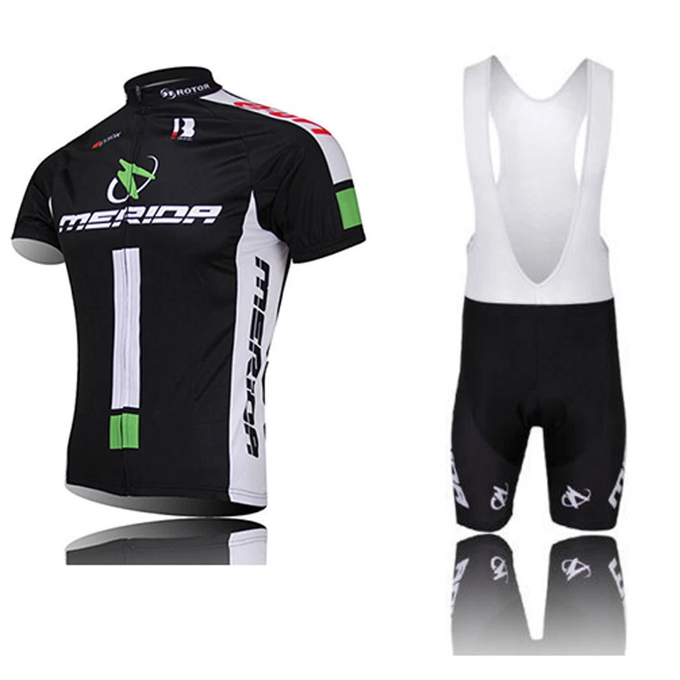 Mérida Hombres Equipo Ciclismo Ropa Bicicleta Jersey y (Babero) Pantalones Cortos S-5XL Foto 4 de 4