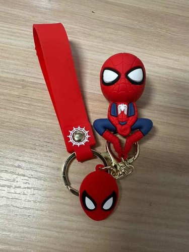 Spider-Man Keychain 3D Anime Silicone Pendant Accessories for Backpack,Handbag - 第 3/14 張圖片