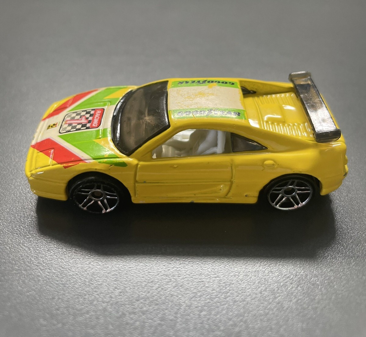 Vintage 1999 Hot Wheels Ferrari F355 Challenge Yellow Toy Car | eBay