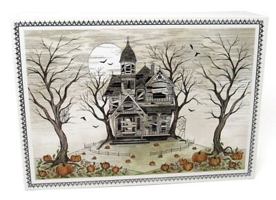 Lady Jayne Rectangle Flip Top Nesting Box Haunted House 18970 Small Punch Studio