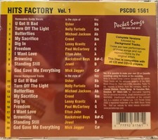 1561 HITS FACTORY  POCKET SONGS KARAOKE CDG  LOT MI