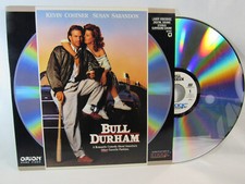 Laser Disc Movie: BULL DURHAM Kevin Kostner Susan Sarandon Baseball Classic