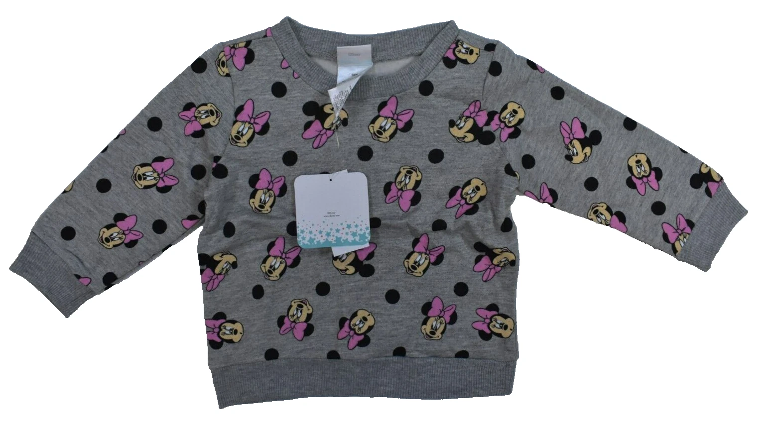Disney Minnie Mouse Baby Grey 2 Piece Sweatpant Lounge Set Girl Toddler 18 Month