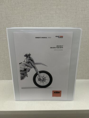 KTM 250 EXC-F 250-F SIX DAYS (EU VERISON) OWNERS MANUAL FOLDER - Picture 1 of 7