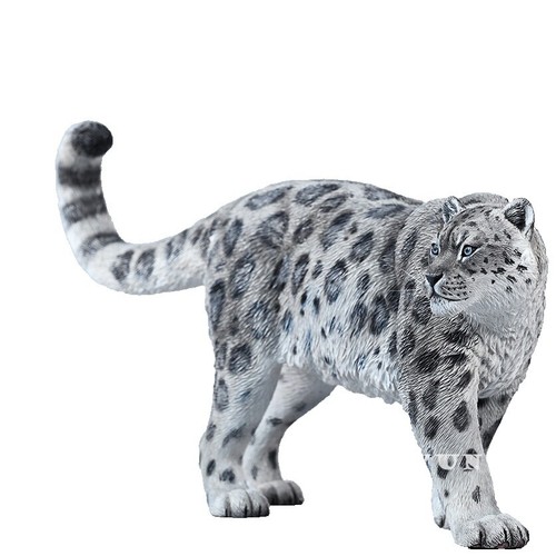JXK JXK228A Snow Leopard Limited Resin Figurine Animal Model