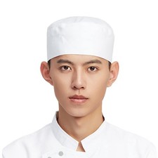 Hyzrz Unisex Chef Hats Adjustable Kitchen Cooking Caps with One Size, White