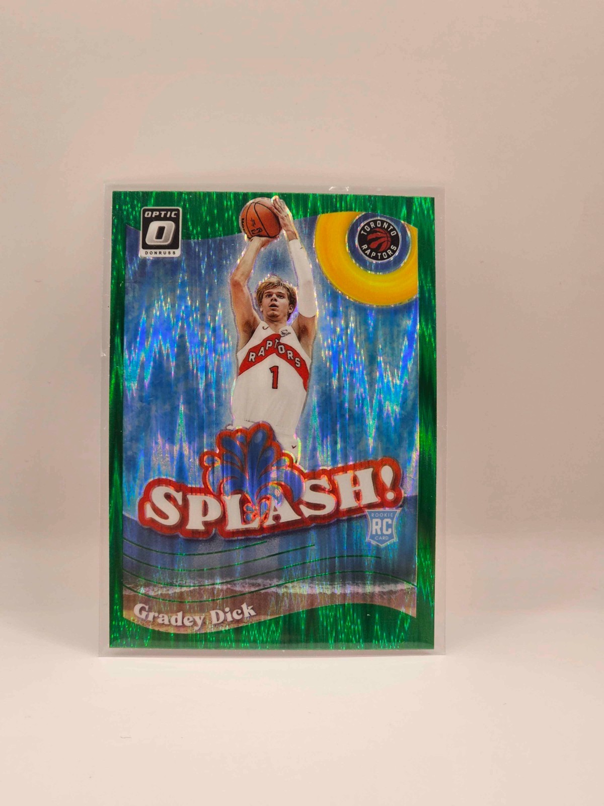 2023-24 Panini Donruss Optic - Splash Gradey Dick #9 Green Shock Prizm (RC)