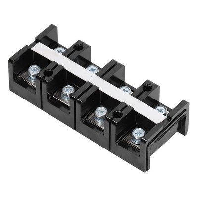 8 Contact Points Terminal Block 2 Row Electric Wire Barrier Screw Strip For Powe