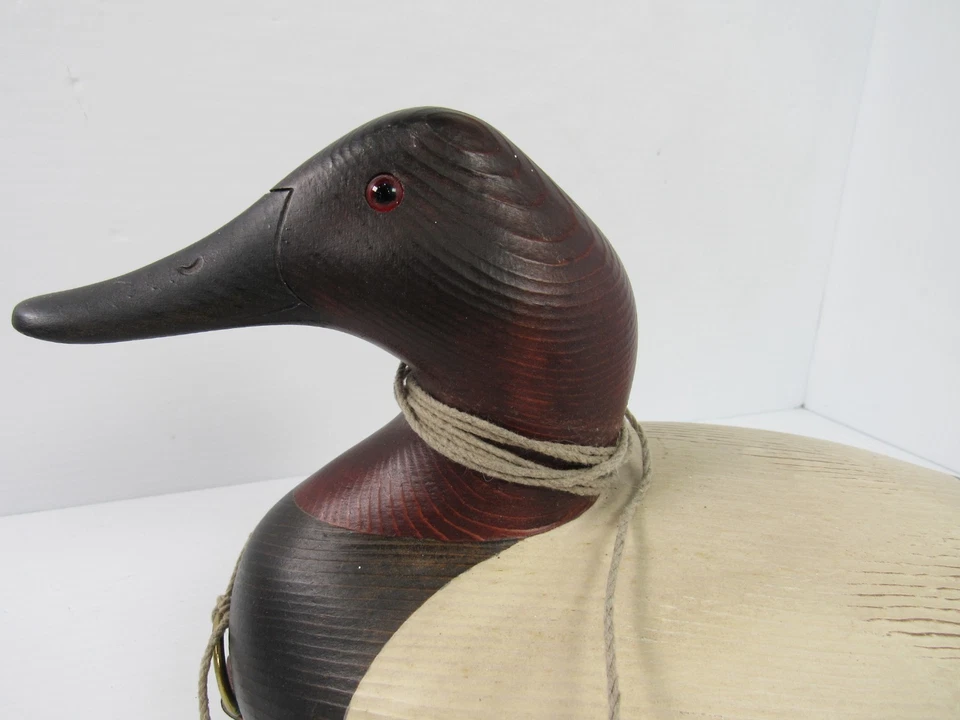 Robert Capriola Canvas Back Decoy Duck 13" + Weight - NRA - Image 2 of 4