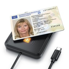 CSL USB 2.0 Dual Chipkartenlesegerät, USB-C,...