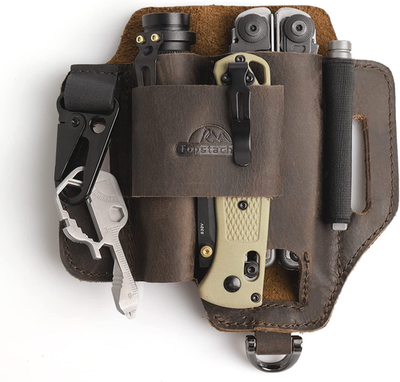 #ad Leather Tool Belt Pouch Pockets Storage for Work Tools Electrician Multitool $32.91