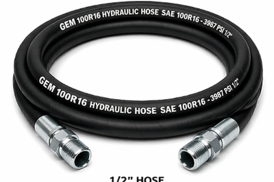 #ad #ad 1 2quot; 2 Wire Hydraulic Hose Assembly with NPT Male 1 2quot; Fittings 3987 PSI $96.50
