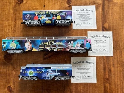 Star Trek Diesel Locomotive & Carriages with COA and Boxes 2007 - Image 1 of 2
