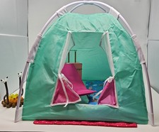 Our Generation OG 18  Doll Camping Tent Set W/ Campfire EUC