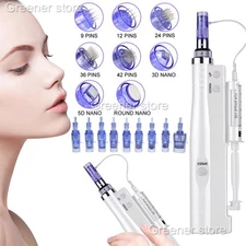 9/12/24/36/42 Pins Nano Tips Micro Pen Wrinkle Remove Skin Rejuvenation Machine