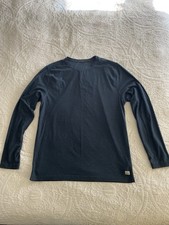 Vuori Long Sleeve Ponto Performance Tee, Men  s Large, Midnight Heather, Navy