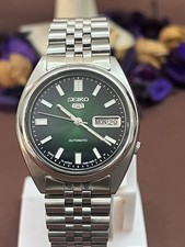 Seiko 5 Vintage Automatic Men's 7009 Green Dial Rare Watch