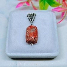Pendant Coral Beads Natural Handmade Gemstone Italian Coral Jewellery Gift 12 C