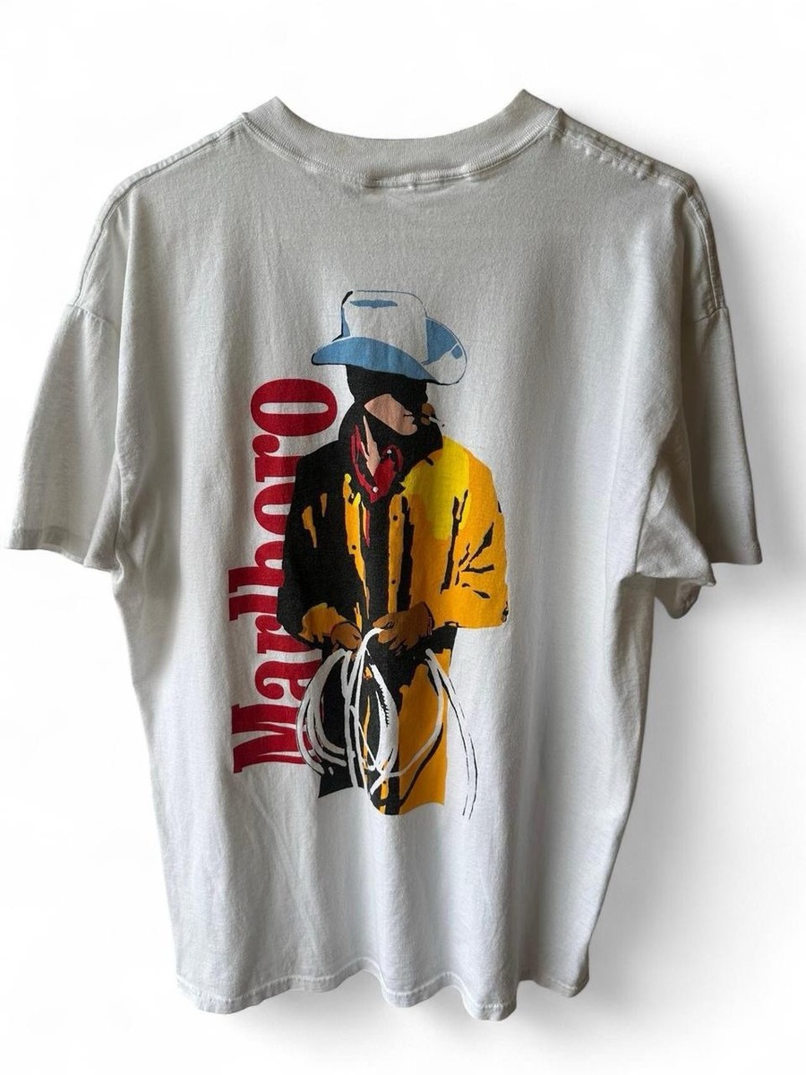 Vintage Marlboro Cowboy T-Shirt Original Single Stitch Size XL USA